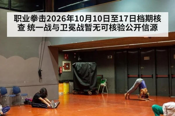 职业拳击2026年10月10日至17日档期核查 统一战与卫冕战暂无可核验公开信源